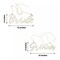 2 Natural 12x5 in Wooden Bride and Groom Chair Signs HANGING DECOR Party Events